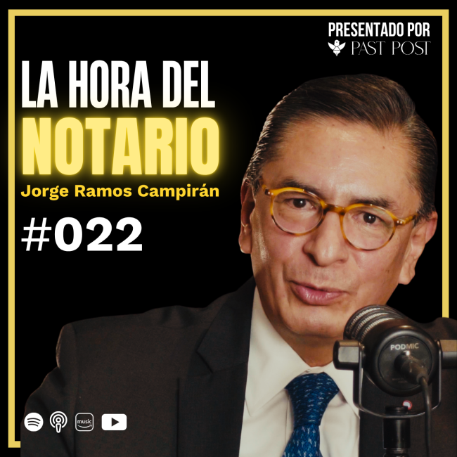 Caratula La Hora del Testamento- Secretos de un Notario Jorge Ramos Campirán en Antes de Morir Podcast